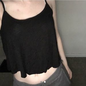Black crop top